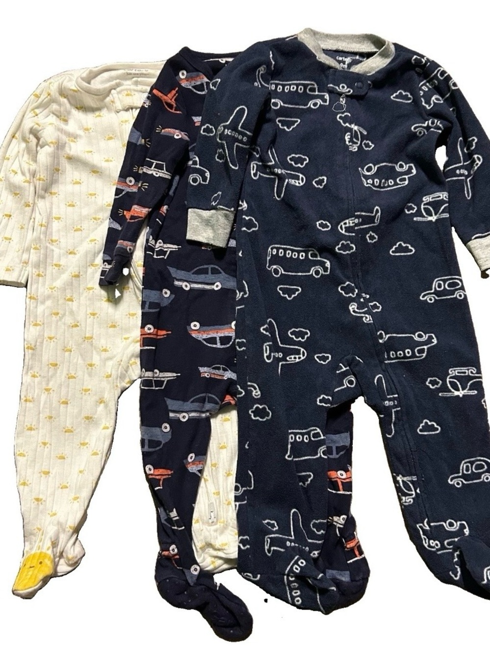 Baby Boy Footie Pajamas Gap Cars 2 Way Zipper Size 6-9 Months